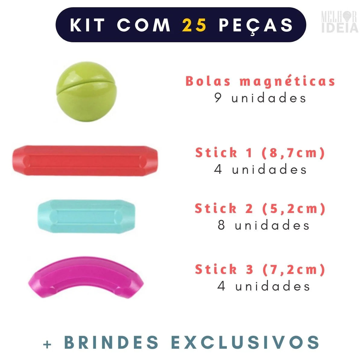 MagneticSticks Original + Brinde EXCLUSIVO