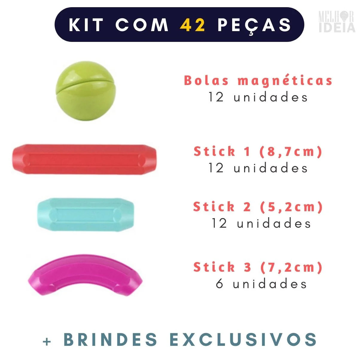 MagneticSticks Original + Brinde EXCLUSIVO