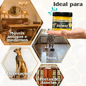 Cera de Abelha para Moveis de Madeira BeeWax, da loja MelhorIdeia