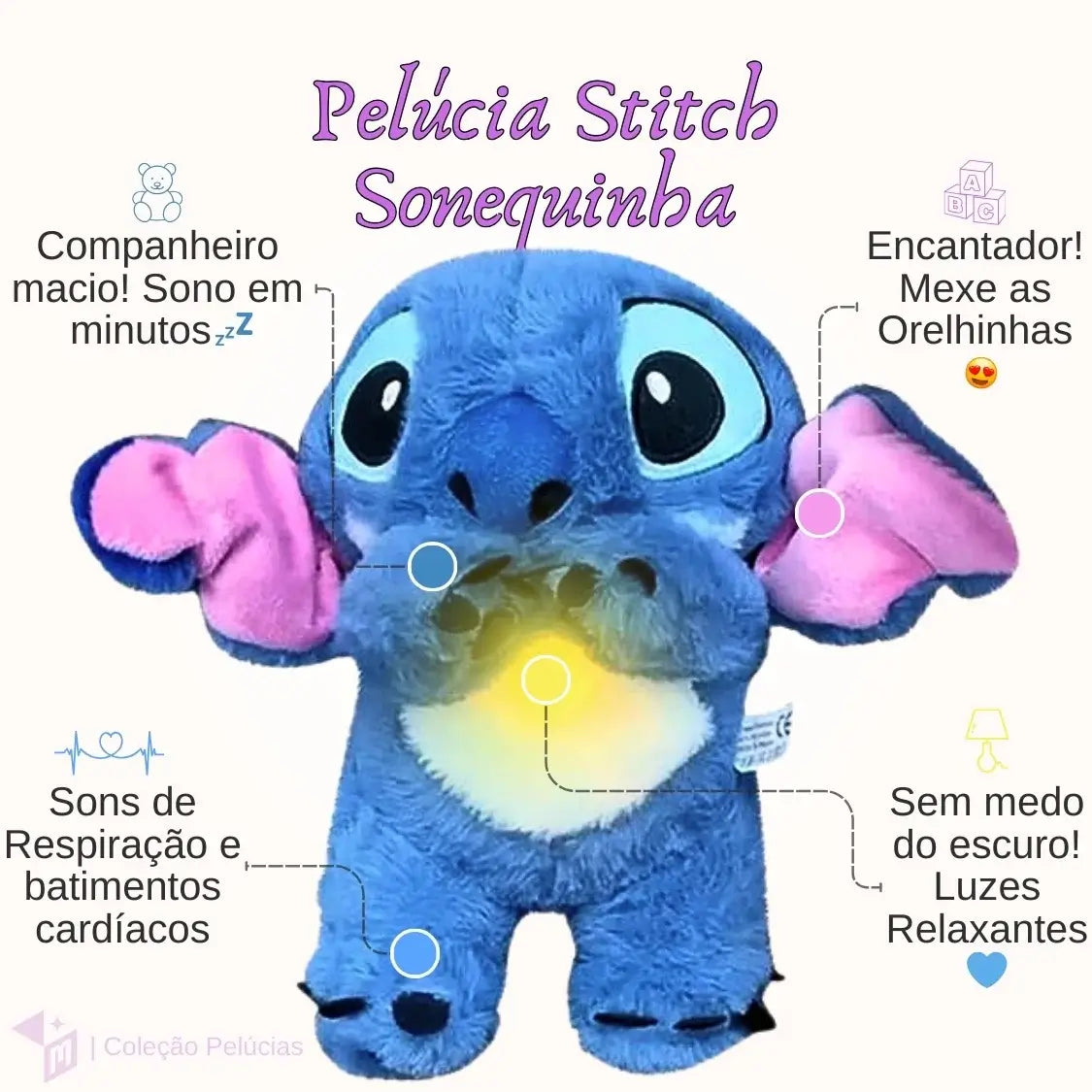 Pelucia Stitch Sonequinha da Loja MelhorIdeia