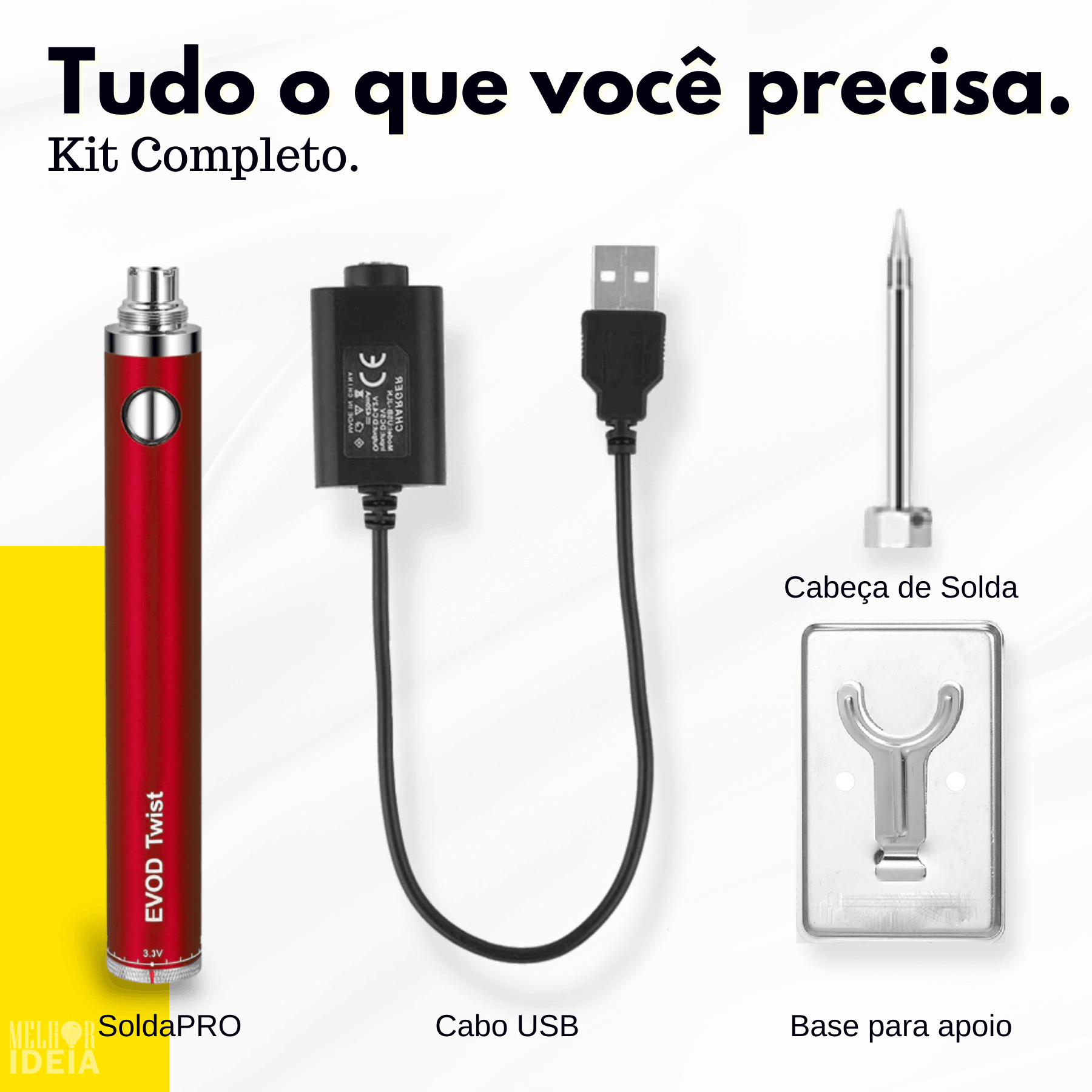 Eletrônicos - SoldaPRO | Ferro De Solda USB Recarregável