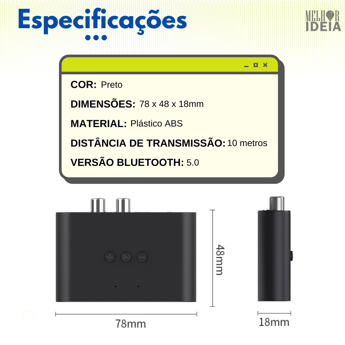 Transmissores Bluetooth - Receptor De Som Bluetooth 5.0 FullSound + Brindes